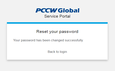 forgot password successful page